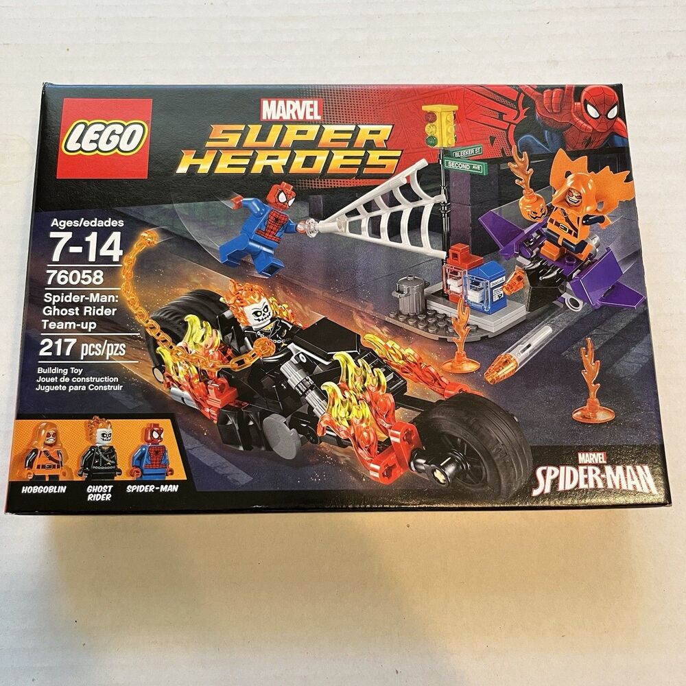LEGO Marvel 76058 Spiderman Ghost Rider Team-Up Motorcycle Hobgoblin NIB